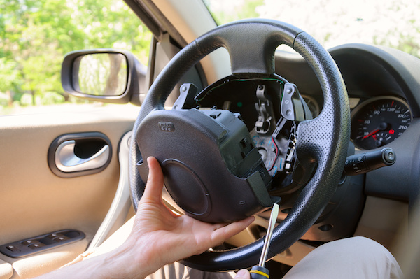 Airbag in a car's steering wheel | GermanTech MotorWorks LLC in Louisville, KY